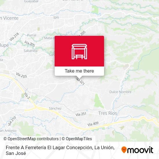 Frente A Ferretería El Lagar Concepción, La Unión map
