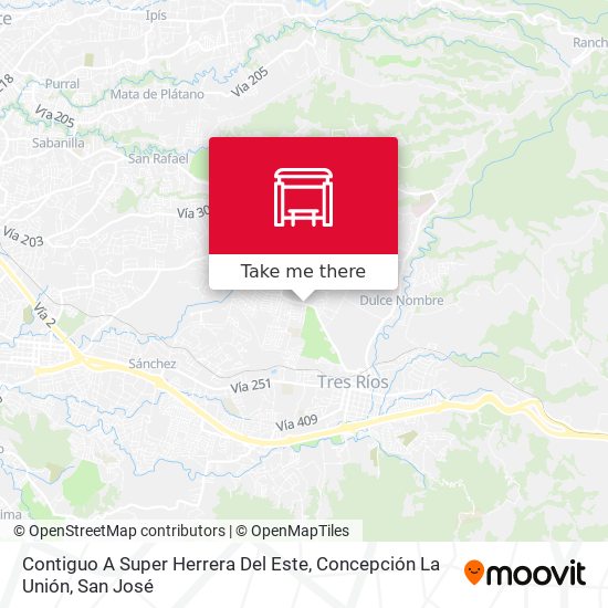 Contiguo A Super Herrera Del Este, Concepción La Unión map