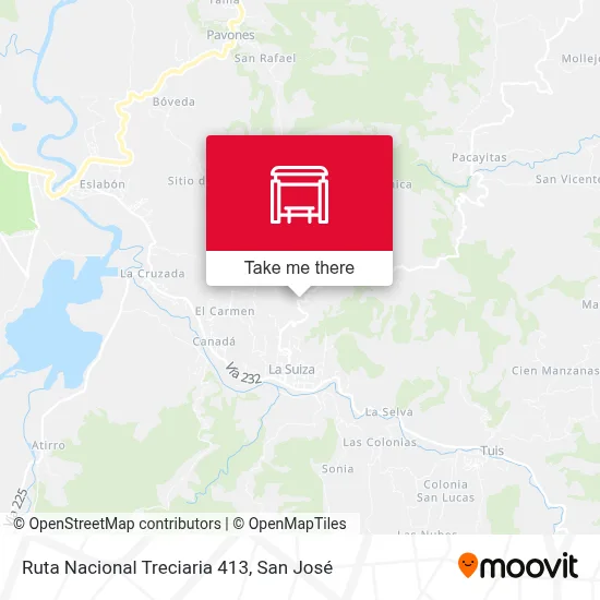 Ruta Nacional Treciaria 413 map