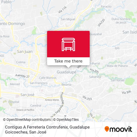 Mapa de Contiguo A Ferretería Contrufenix, Guadalupe Goicoechea