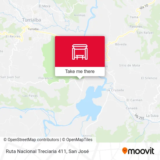 Ruta Nacional Treciaria 411 map