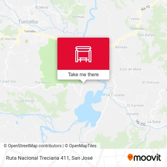 Ruta Nacional Treciaria 411 map