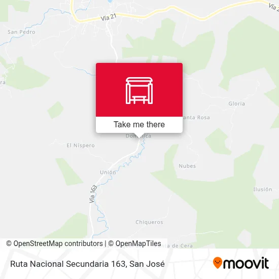Ruta Nacional Secundaria 163 map