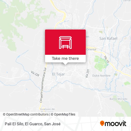 Palí El Silo, El Guarco map