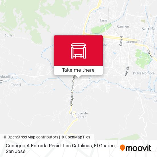 Mapa de Contiguo A Entrada Resid. Las Catalinas, El Guarco