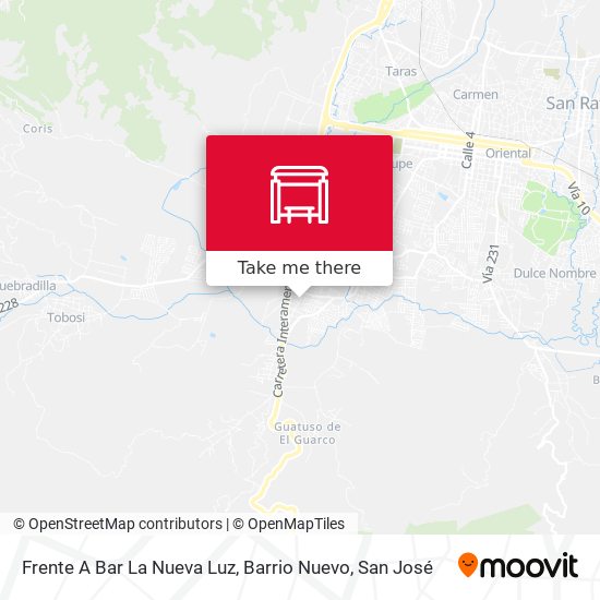 Frente A Bar La Nueva Luz, Barrio Nuevo map