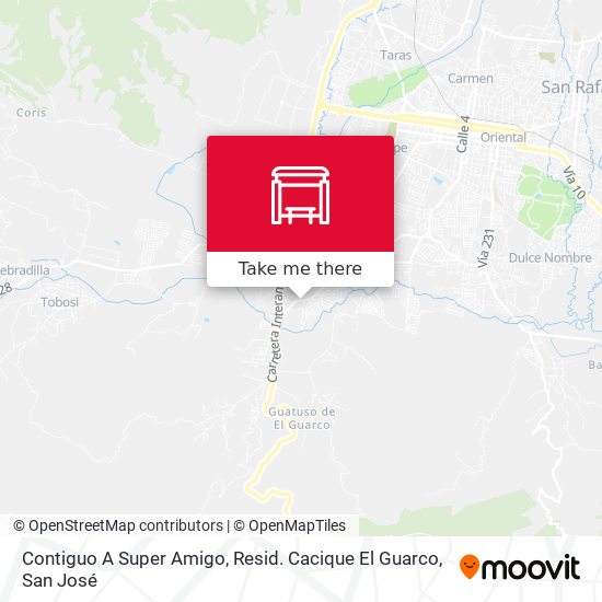 Contiguo A Super Amigo, Resid. Cacique El Guarco map