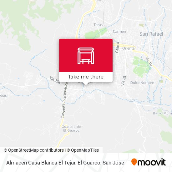 Almacén Casa Blanca El Tejar, El Guarco map