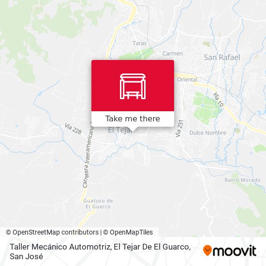 Taller Mecánico Automotriz, El Tejar De El Guarco map