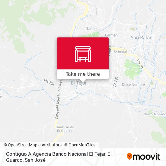Contiguo A Agencia Banco Nacional El Tejar, El Guarco map