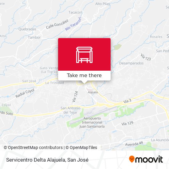 Servicentro Delta Alajuela map