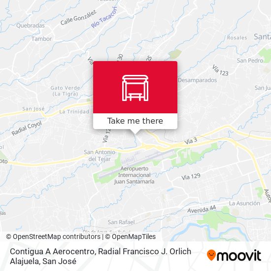 Contigua A Aerocentro, Radial Francisco J. Orlich Alajuela map
