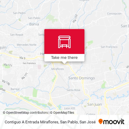 Mapa de Contiguo A Entrada Miraflores, San Pablo