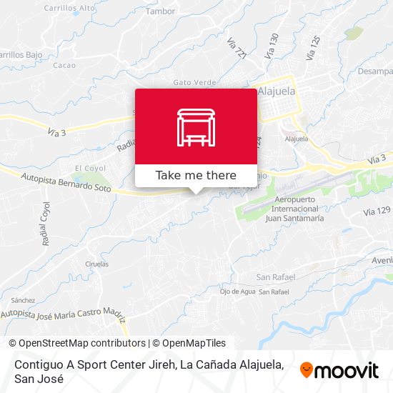 Contiguo A Sport Center Jireh, La Cañada Alajuela map