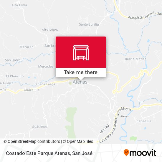 Mapa de Costado Este Parque Atenas