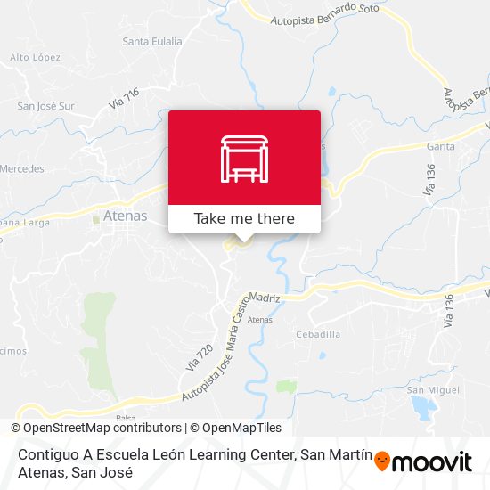 Contiguo A Escuela León Learning Center, San Martín Atenas map