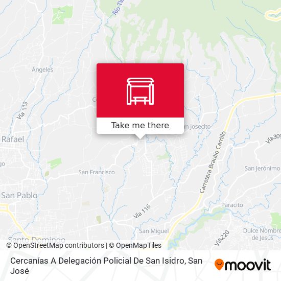 Cercanías A Delegación Policial De San Isidro map