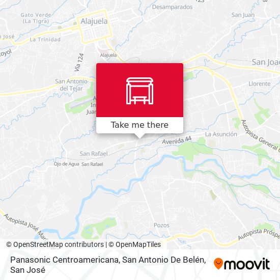 Panasonic Centroamericana, San Antonio De Belén map