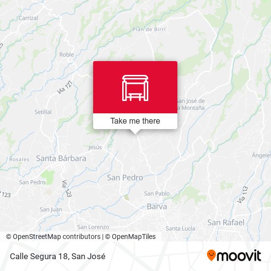 Mapa de Calle Segura 18