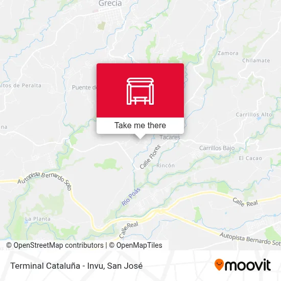 Terminal Cataluña - Invu map