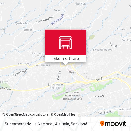 Supermercado La Nacional, Alajuela map