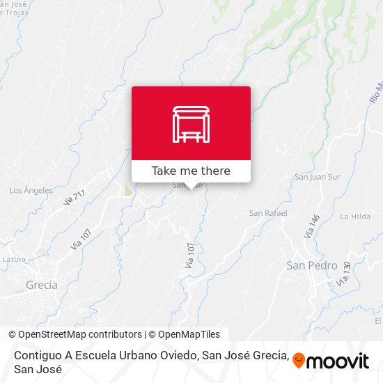 Contiguo A Escuela Urbano Oviedo, San José Grecia map
