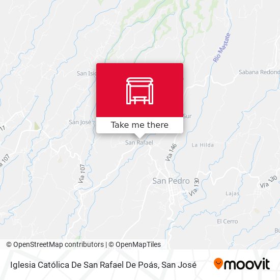 Iglesia Católica De San Rafael De Poás map
