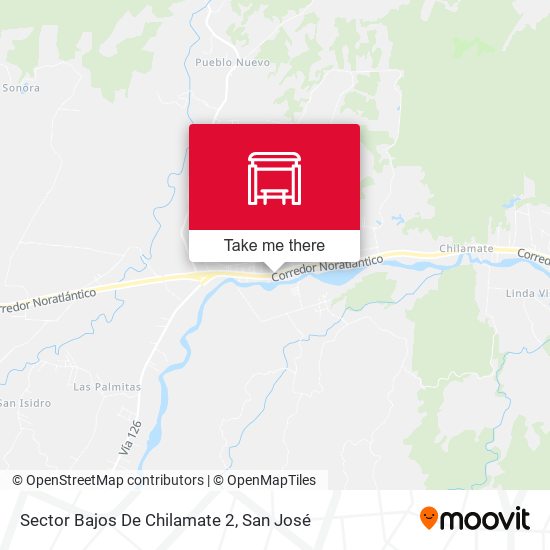 Mapa de Sector Bajos De Chilamate 2