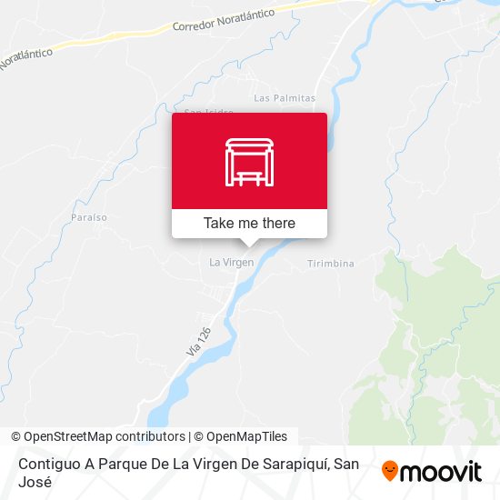 Contiguo A Parque De La Virgen De Sarapiquí map