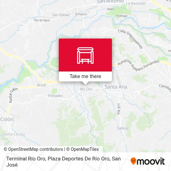 Terminal Río Oro, Plaza Deportes De Río Oro map