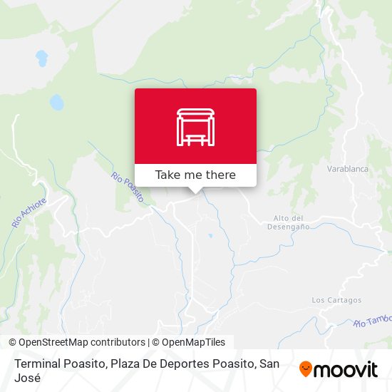 Terminal Poasito, Plaza De Deportes Poasito map
