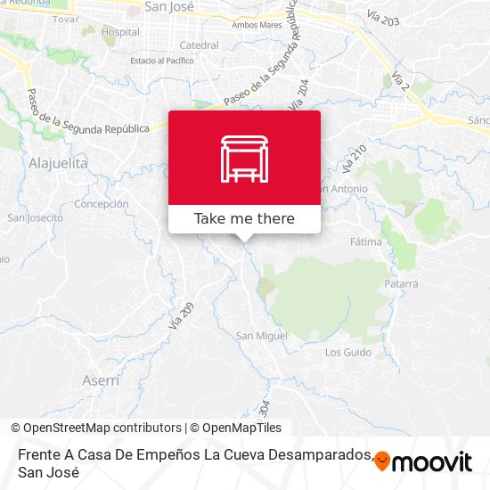 Frente A Casa De Empeños La Cueva Desamparados map