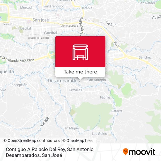 Mapa de Contiguo A Palacio Del Rey, San Antonio Desamparados