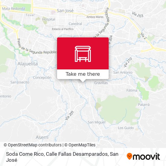 Soda Come Rico, Calle Fallas Desamparados map