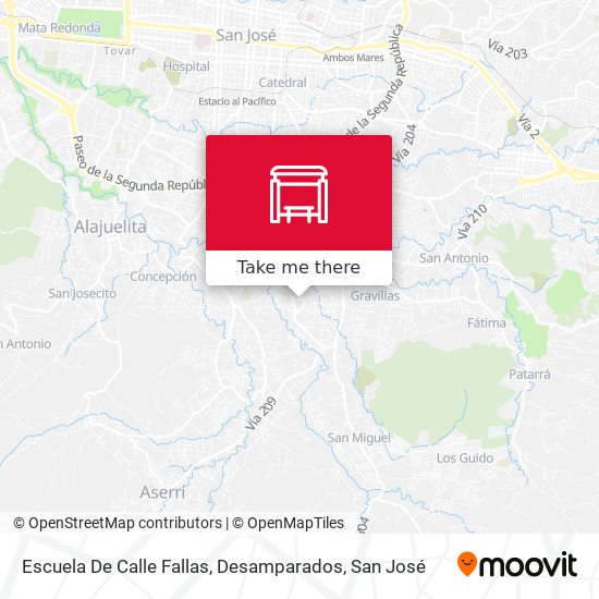 Mapa de Escuela De Calle Fallas, Desamparados