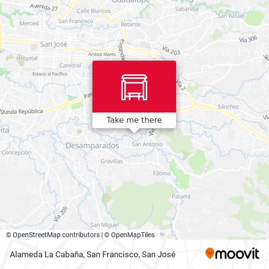 Mapa de Alameda La Cabaña, San Francisco