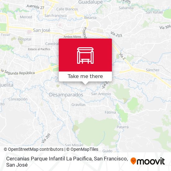 Cercanías Parque Infantil La Pacífica, San Francisco map