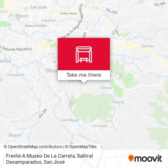 Frente A Museo De La Carreta, Salitral Desamparados map