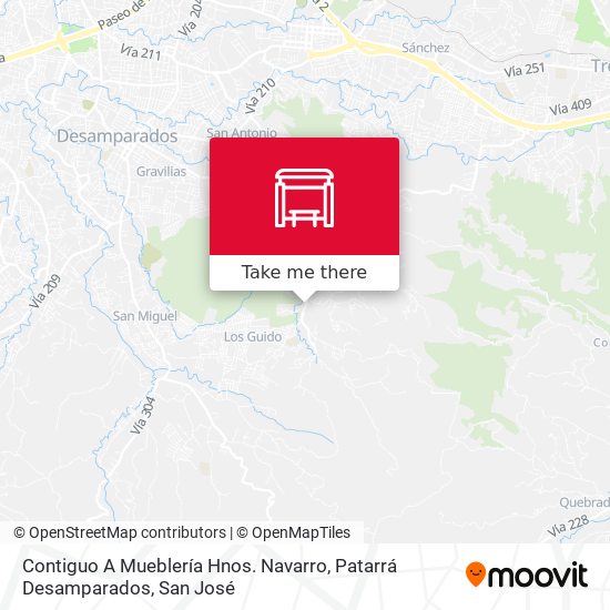Contiguo A Mueblería Hnos. Navarro, Patarrá Desamparados map