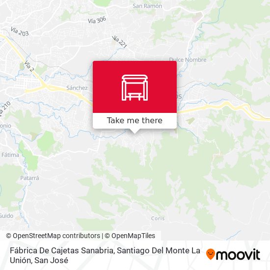 Fábrica De Cajetas Sanabria, Santiago Del Monte La Unión map
