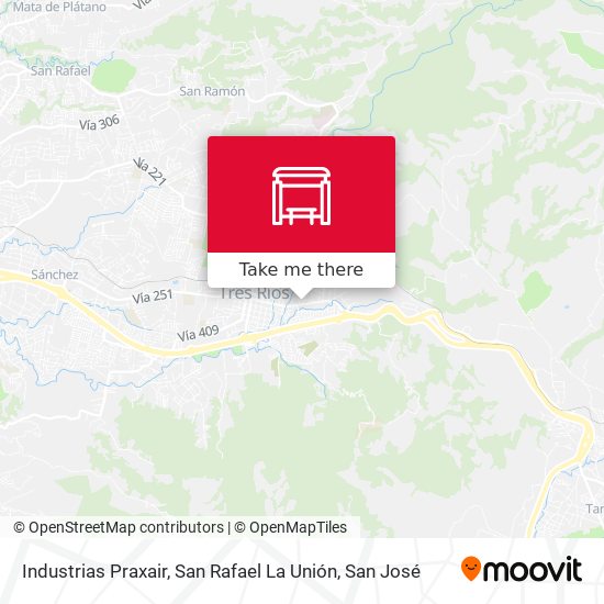 Industrias Praxair, San Rafael La Unión map