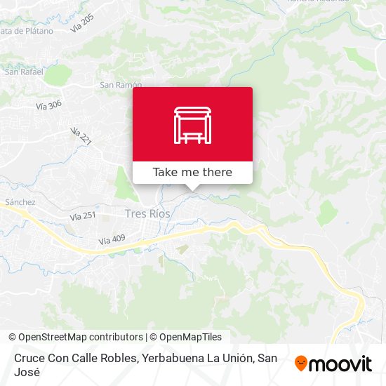 Cruce Con Calle Robles, Yerbabuena La Unión map