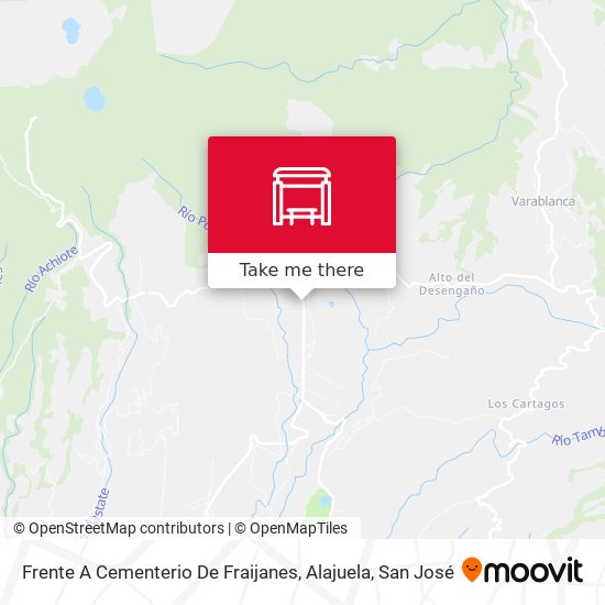 Frente A Cementerio De Fraijanes, Alajuela map