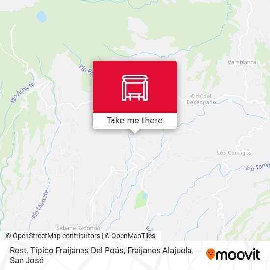 Rest. Típico Fraijanes Del Poás, Fraijanes Alajuela map