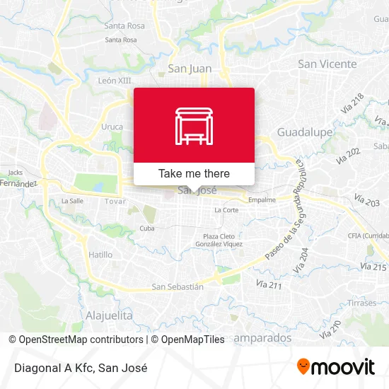 Diagonal A Kfc map