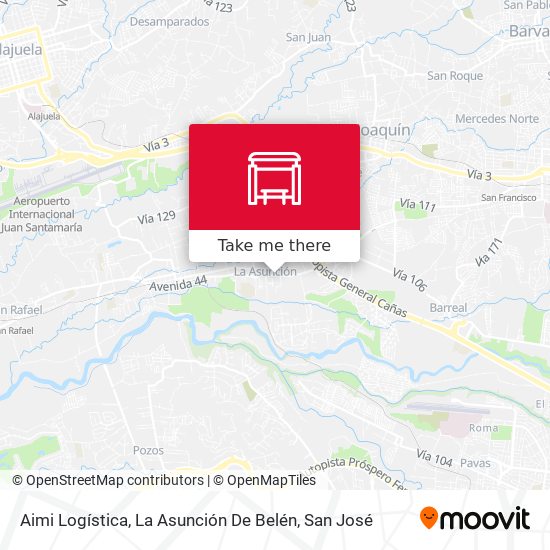 Mapa de Aimi Logística, La Asunción De Belén