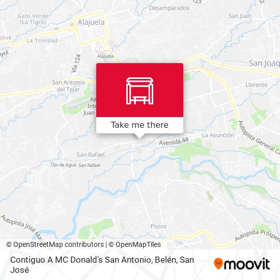 Contiguo A MC Donald's San Antonio, Belén map