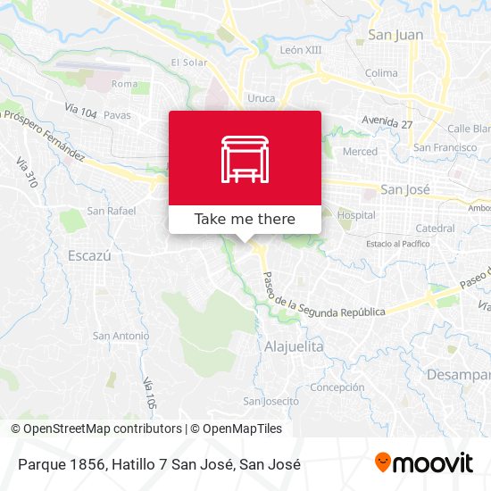 Parque 1856, Hatillo 7 San José map