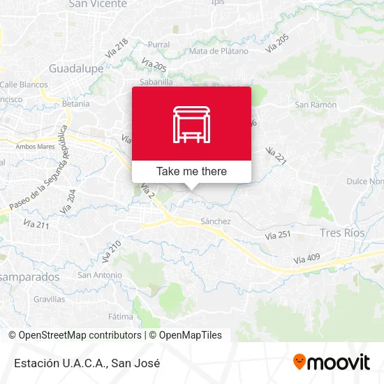 Mapa de Estación U.A.C.A.
