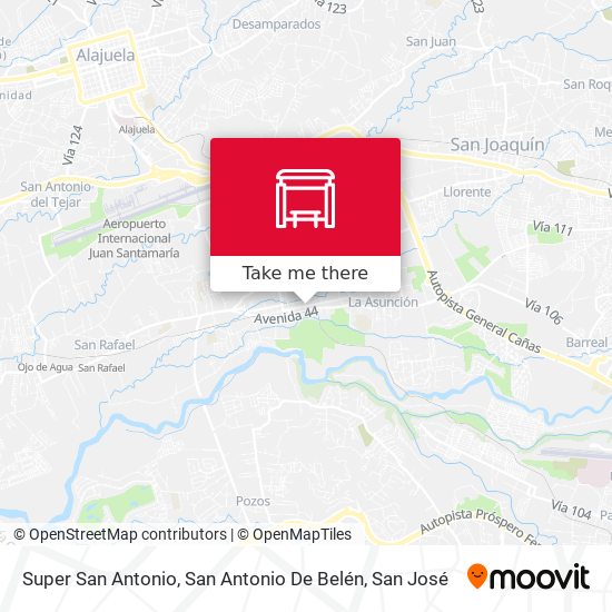 Mapa de Super San Antonio, San Antonio De Belén